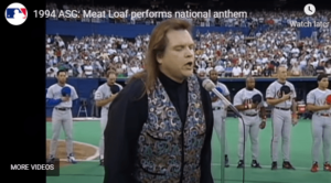 Meat Loaf at Three Rivers Stadium with National Anthem